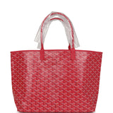 Goyard Goyardine Fuchsia  Saint Louis PM Tote Bag Palladium Hardware