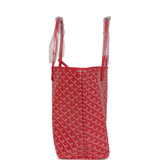 Goyard Goyardine Fuchsia  Saint Louis PM Tote Bag Palladium Hardware