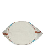 Goyard Goyardine Turquoise Belharra Reversible Beach Tote Bag