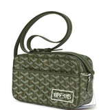 Goyard Goyardine Khaki Cap Vert PM Bag Palladium Hardware