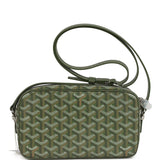 Goyard Goyardine Khaki Cap Vert PM Bag Palladium Hardware
