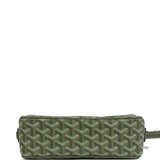 Goyard Goyardine Khaki Cap Vert PM Bag Palladium Hardware
