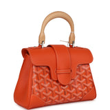 Goyard Saigon Souple Mini Orange Goyardine Palladium Hardware