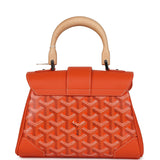 Goyard Saigon Souple Mini Orange Goyardine Palladium Hardware