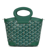Goyard Goyardine Canvas Green Beluga Mini Bag Palladium Hardware