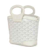 Goyard Goyardine Canvas White Beluga Mini Bag Palladium Hardware