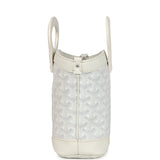 Goyard Goyardine Canvas White Beluga Mini Bag Palladium Hardware