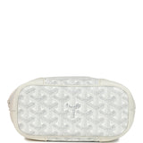 Goyard Goyardine Canvas White Beluga Mini Bag Palladium Hardware