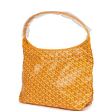 Goyard Goyardine Yellow Boheme PM Hobo Bag Palladium Hardware
