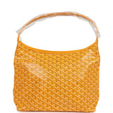Goyard Goyardine Yellow Boheme PM Hobo Bag Palladium Hardware