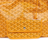 Goyard Goyardine Yellow Boheme PM Hobo Bag Palladium Hardware