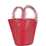 Goyard Goyardine Belharra PM Fuchsia Tote Palladium Hardware