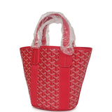 Goyard Goyardine Belharra PM Fuchsia Tote Palladium Hardware