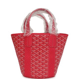 Goyard Goyardine Belharra PM Fuchsia Tote Palladium Hardware