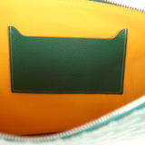 Goyard Goyardine Green Senat MM Pouch Palladium Hardware