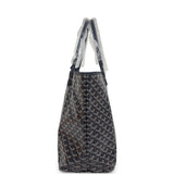 Goyard Goyardine Navy Saint Louis PM Tote Bag Palladium Hardware