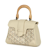 Goyard Goyardine Canvas Sand Soft Saigon Mini Palladium Hardware