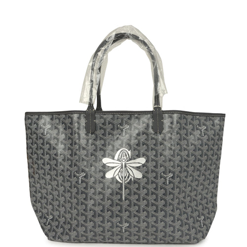 Goyard Goyardine Grey Saint Louis PM Tote Bag Palladium Hardware