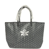 Goyard Goyardine Grey Saint Louis PM Tote Bag Palladium Hardware