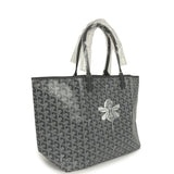 Goyard Goyardine Grey Saint Louis PM Tote Bag Palladium Hardware