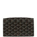 Goyard Goyardine Canvas Black Varenne Continental Wallet Bag Palladium Hardware