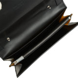 Goyard Goyardine Canvas Black Varenne Continental Wallet Bag Palladium Hardware