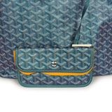 Goyard Goyardine Pearly Blue Saint Louis PM Tote Bag Palladium Hardware