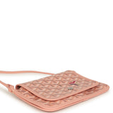Goyard Plumet Pocket Wallet Pink Goyardine Palladium Hardware