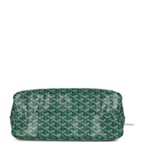 Goyard Goyardine Green Boheme Hobo Bag Palladium Hardware