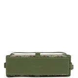 Goyard Goyardine Canvas Khaki Minaudière Trunk Bag Palladium Hardware