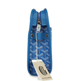 Goyard Goyardine Canvas Sky Blue Jouvence MM Toiletry Bag Palladium Hardware