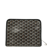 Goyard Goyardine Canvas Black Jouvence MM Toiletry Bag Palladium Hardware