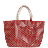 Goyard Goyardine Red Saint Louis GM Tote Bag Palladium Hardware