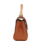 Goyard Saigon Souple Mini Bag Black and Brown Goyardine Canvas Palladium Hardware