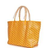 Goyard Goyardine Yellow Saint Louis PM Tote Bag Palladium Hardware