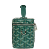 Goyard Goyardine Canvas Green Mini Muse Vanity Bag Palladium Hardware