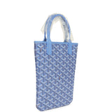 Goyard Goyardine Canvas Iris Poitiers PM Bag Palladium Hardware