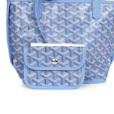 Goyard Goyardine Canvas Iris Anjou Mini Bag Palladium Hardware