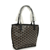 Goyard Goyardine Anjou Black Mini Bag Palladium Hardware