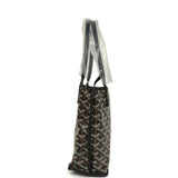 Goyard Goyardine Anjou Black Mini Bag Palladium Hardware