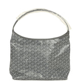 Goyard Goyardine Grey Boheme Hobo Bag Palladium Hardware