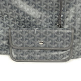 Goyard Goyardine Grey Boheme Hobo Bag Palladium Hardware