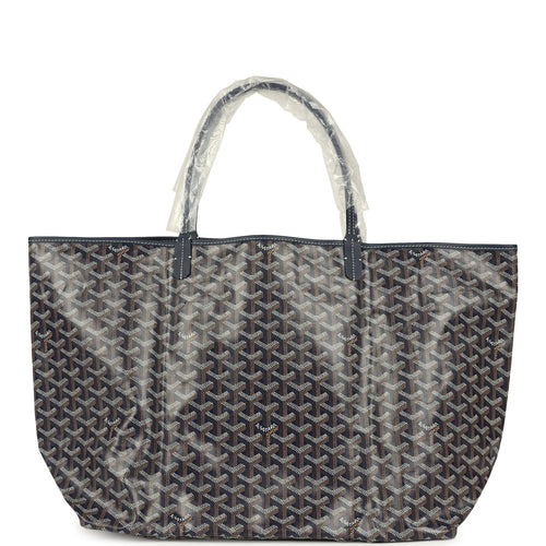 Goyard Goyardine Navy Saint Louis GM Tote Bag Palladium Hardware