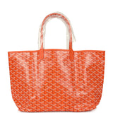 Goyard Goyardine Orange Saint Louis PM Tote Bag Palladium Hardware