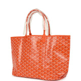 Goyard Goyardine Orange Saint Louis PM Tote Bag Palladium Hardware