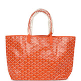 Goyard Goyardine Orange Saint Louis PM Tote Bag Palladium Hardware