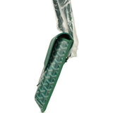 Goyard Coursier Messenger Bag Green Goyardine Canvas & Chevroches Calfskin Palladium Hardware