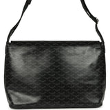 Goyard Goyardine Canvas Black Capetien MM Messenger Bag Palladium Hardware