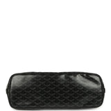Goyard Goyardine Canvas Black Capetien MM Messenger Bag Palladium Hardware