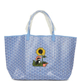 Goyard Goyardine Iris St. Louis GM Tote Bag Palladium Hardware